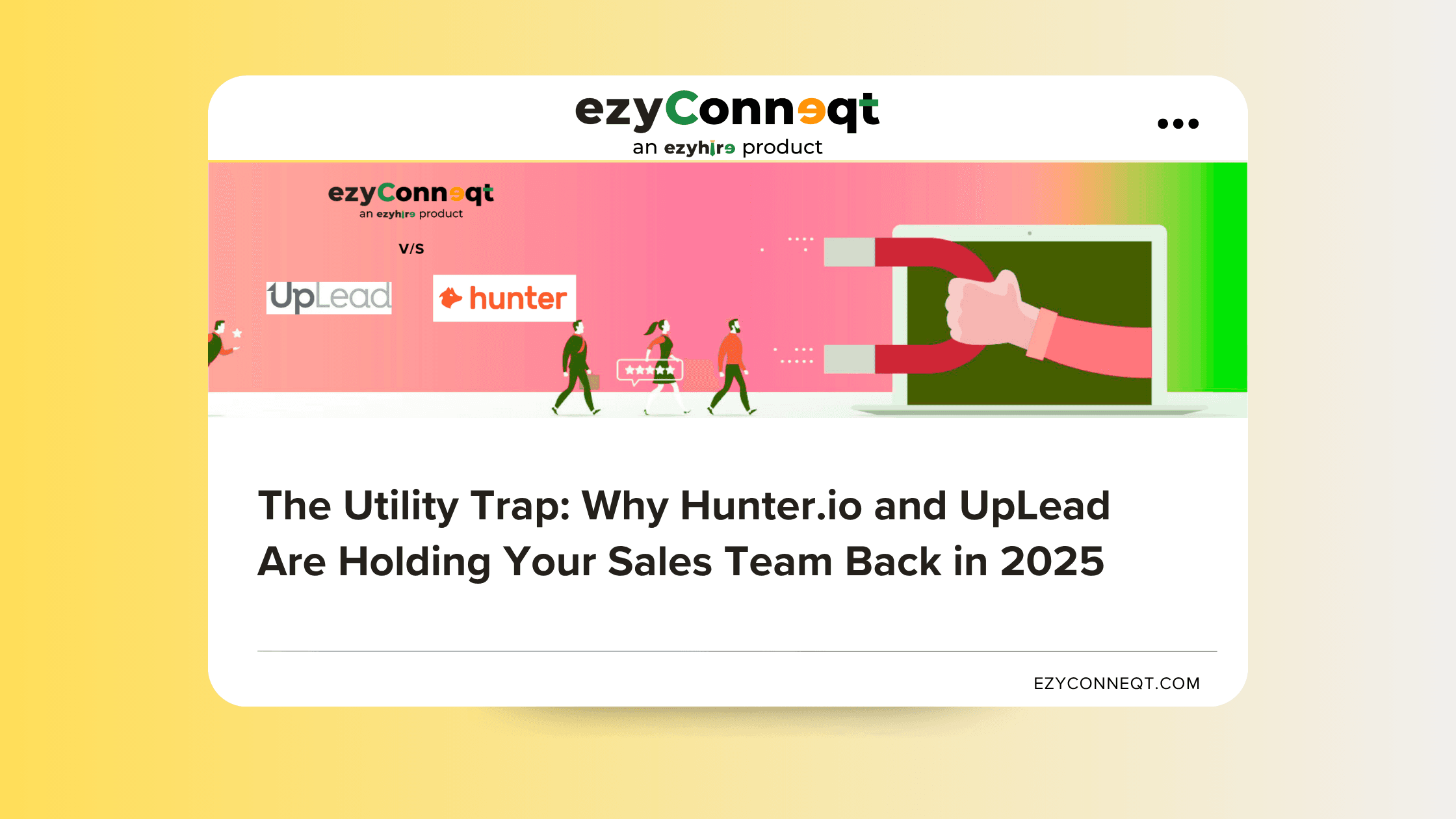 The Utility Trap: Why Hunter.io and UpLead Are Holding Your Sales Team Back in 2025