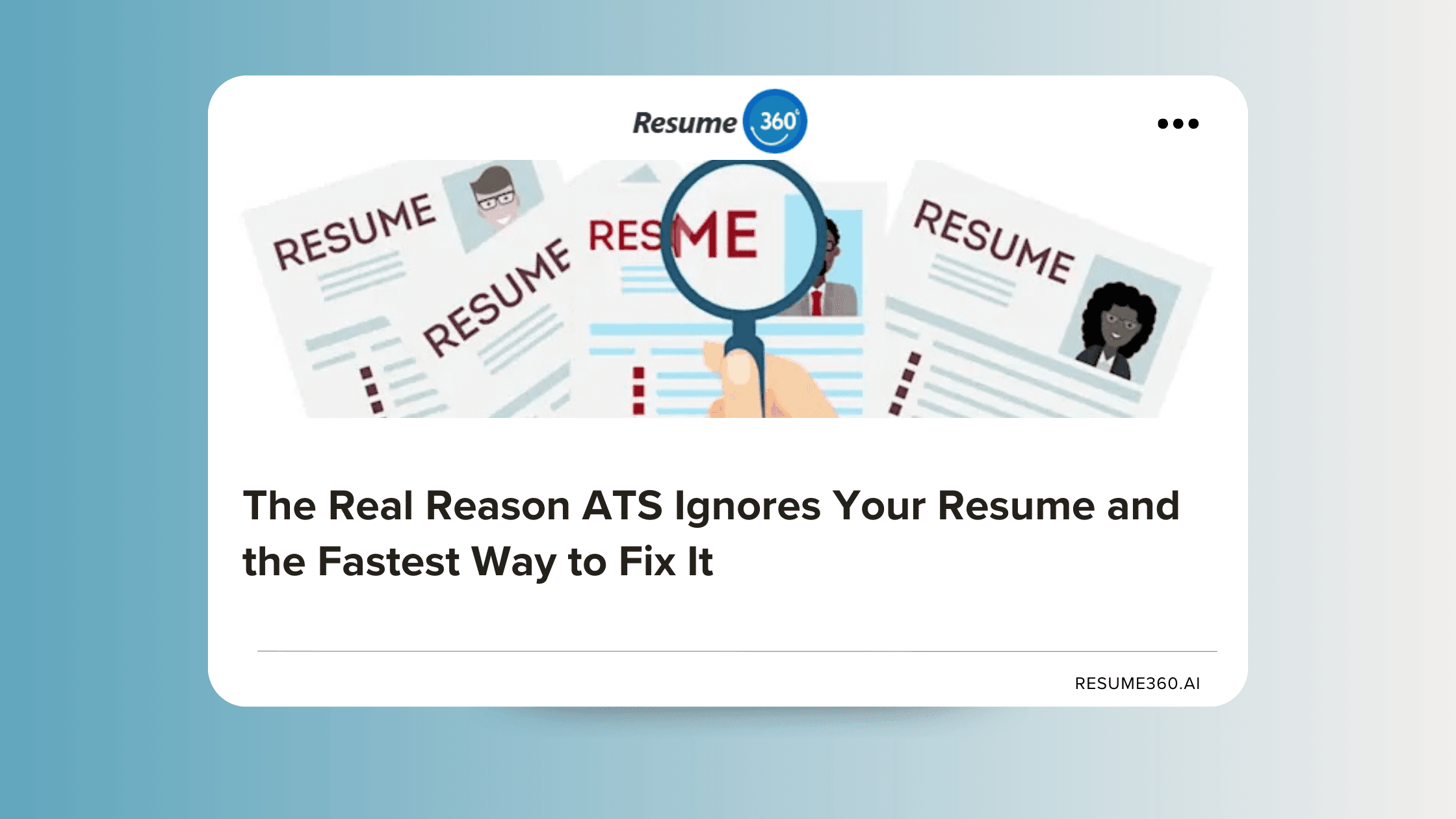 The Real Reason ATS Ignores Your Resume and the Fastest Way to Fix It